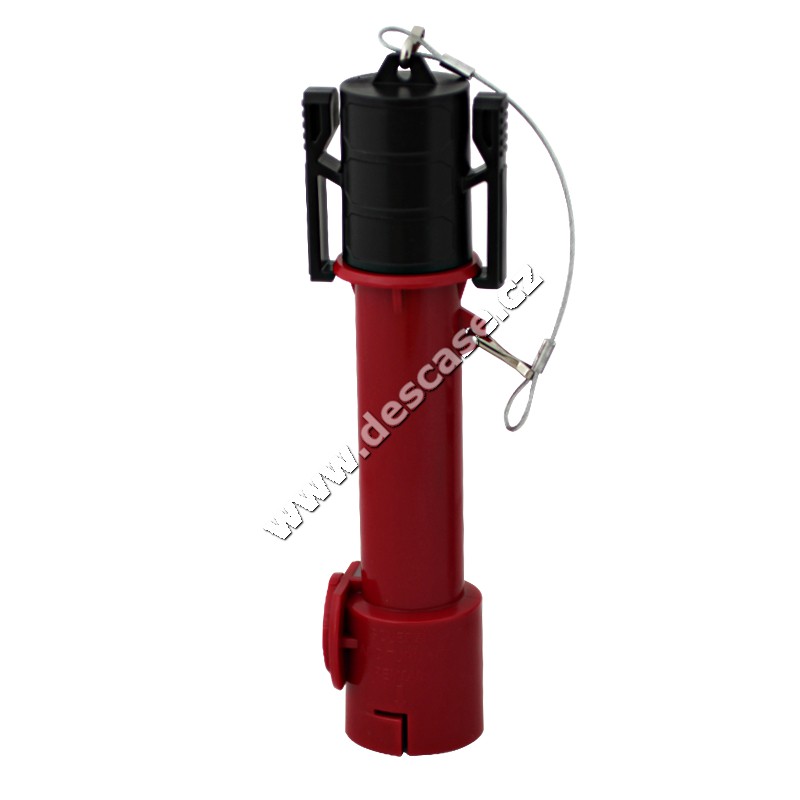 8" Rigid Spout 1/2" tip Red
