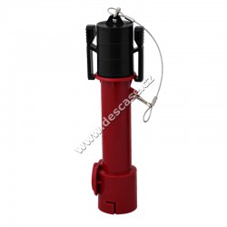 8" Rigid Spout 1/4" tip, Red